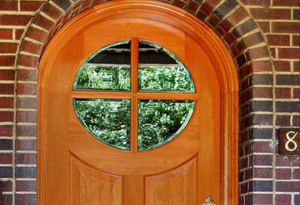 Raised Panel & Beveled Lights Door